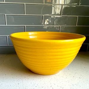 Vintage Bauer Los Angeles Mustard Pottery Bowl